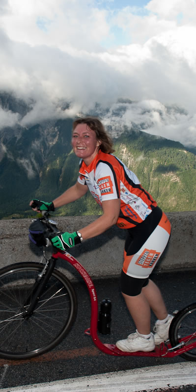 Marion op Alpe d'Huez